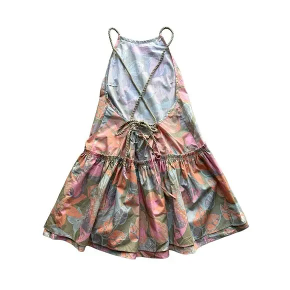 Free People Deserted Island Mini Dress In Rainforest Combo Size S - Picture 9 of 13